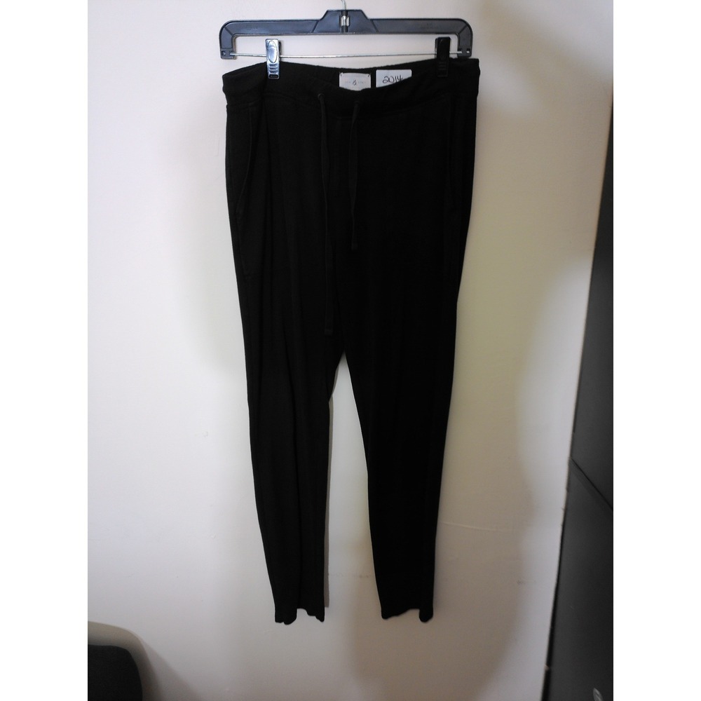 Lou & Grey Jogger Pants Womens Small Black Soft Knit Drawstring Tapered Casual